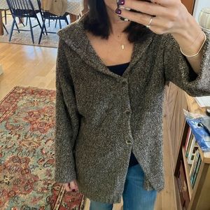 Brown cardigan, extra warm